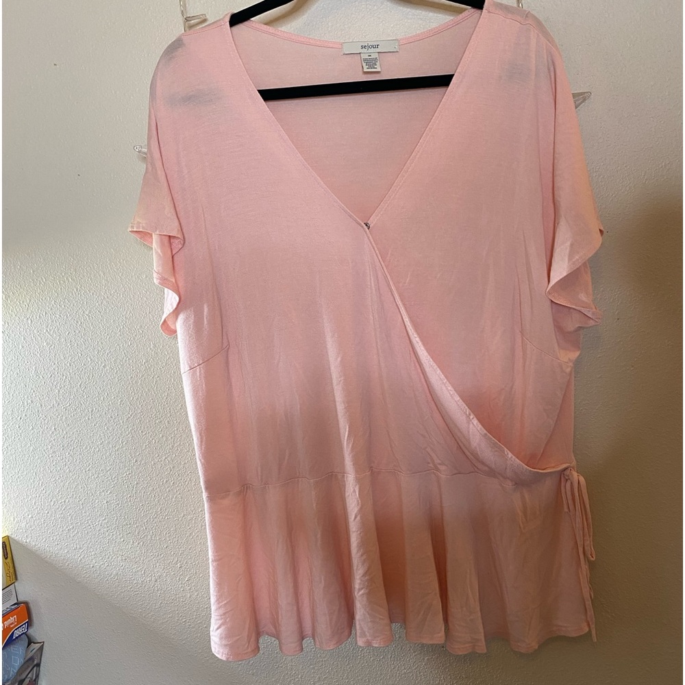 Adorable Pink Knit Top Size 3X